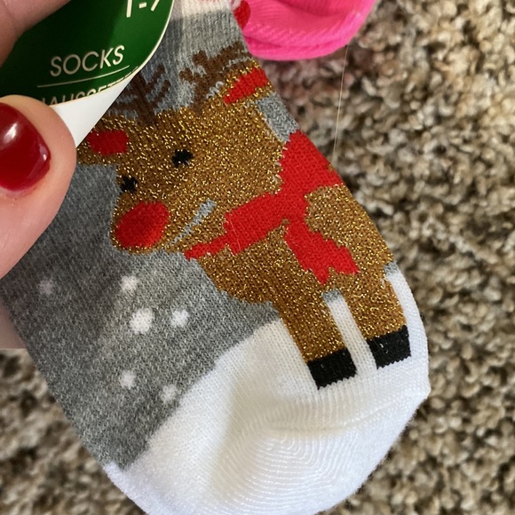 Little kids Christmas ankle cut sock bundle of 5 pairs - see pics for sizing - Picture 2 of 9